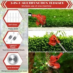 Weed Trimmer, Suncanri Weed Eater Weed Wacker 21V Battery Powered, Cordless String Trimmer Brush Cutter, Lightweight Electric Edger Lawn Tool For Lawn Garden Pruning And Trimming 10 Weed Trimmer, Suncanri Weed Eater Weed Wacker 21V Battery Powered, Cordless String Trimmer Brush Cutter, Lightweight Electric Edger Lawn Tool For Lawn Garden Pruning And Trimming -Garden Supply Store 61YWHWZqAtL