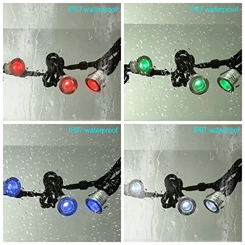 Low Voltage LED Deck Lights Kit, Φ1.18 Waterproof Recessed RGB Deck Lighting Outdoor Landscape In-ground Lights For Yard… 2 Low Voltage LED Deck Lights Kit, Φ1.18 Waterproof Recessed RGB Deck Lighting Outdoor Landscape In-ground Lights For Yard… - Image 2