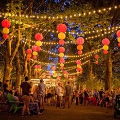 2-Pack 48FT LED String Lights Outdoor, Dimmable LED Edison String Light Warm White, Commercial Grade Waterproof… -Garden Supply Store 61YqlURLvnL