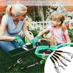 Garden Tools Set – 6 Piece Gardening Hand Tool Set (Weeder, Trowel, Transplanted, Cultivator& Weeding Fork Gloves… -Garden Supply Store 61YrcrACVIL