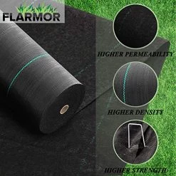 FLARMOR Professional Woven Landscape Fabric 6x250ft 5oz, Commercial Grade Garden Liner Roll – Weedblock For Garden… 10 FLARMOR Professional Woven Landscape Fabric 6x250ft 5oz, Commercial Grade Garden Liner Roll – Weedblock For Garden… -Garden Supply Store 61Z2B1DW9biL