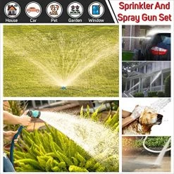 BuVo Garden Sprinkler & Hose Nozzle Spray – Sprinklers And Sprayer Set – Automatic Irrigation System For Garden & Lawn… -Garden Supply Store 61ZmBh 4nL