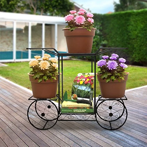 Sorbus Garden Cart Stand & Flower Pot Plant Holder Display Rack 6 Tiers Parisian Style – Perfect For Home Garden Patio… 2 Sorbus Garden Cart Stand & Flower Pot Plant Holder Display Rack 6 Tiers Parisian Style – Perfect For Home Garden Patio… - Image 2