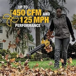 DEWALT 20V MAX* XR Leaf Blower, Cordless, Handheld, 125-MPH, 450-CFM, Tool Only (DCBL722B) -Garden Supply Store 61bj9NsykOL