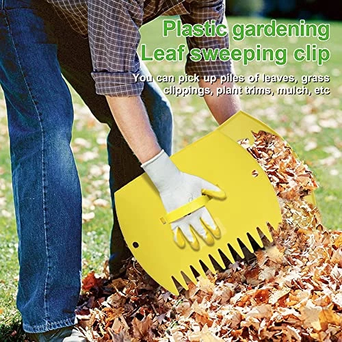 GardenHOME Leaf Scoop /Leaf Hand Rake Garden And Yard Large Sized Multi-use For Leaves,Lawn And Trash Pick-Up (1 Pair… 4 GardenHOME Leaf Scoop /Leaf Hand Rake Garden And Yard Large Sized Multi-use For Leaves,Lawn And Trash Pick-Up (1 Pair… - Image 4