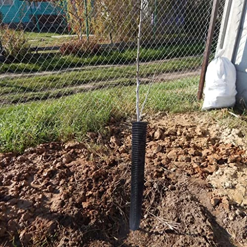 Corrugated Tree Guards, 6Pcs Tree Trunk Protectors Guard Tube Wraps To Protect Bark 15.7-Inch Long, 2-Inch Diameter, Tree Saplings Plants Protectors From Deer,Rodents, Mowers,Trimmers (Black) 7 Corrugated Tree Guards, 6Pcs Tree Trunk Protectors Guard Tube Wraps To Protect Bark 15.7-Inch Long, 2-Inch Diameter, Tree Saplings Plants Protectors From Deer,Rodents, Mowers,Trimmers (Black) - Image 7