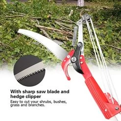 Garden Pruning Head Shear Fruit Picker Extendable Tree Pole Pruner Long Reach Pole Pruning Saw For Sawing And Shearing… -Garden Supply Store 61cc51v KAL