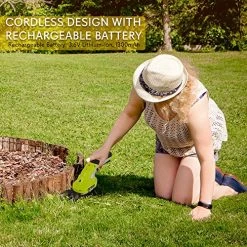Serene Life SereneLife PSLTLL1812 Cordless Handheld Shears-Electrical Hand Held Hedge Trimmer Weed Or Grass Clippers… -Garden Supply Store 61cqLabDKLL