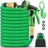 BAZOLOTA Garden Hose, Expandable 50FT Water Hose With 9 Function Nozzle, Flexible Gardening Hose With All Brass…