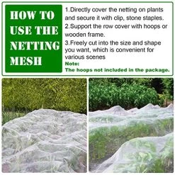 Ultra Fine Garden Mesh Netting, FARAER Plant Covers 8’x24′ Garden Netting For Protect Vegetable Plants Fruits Flowers… -Garden Supply Store 61gW0fXmDfL