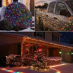 Abkshine 180 LEDs Solar Christmas Net Lights 10Ft X 4.9Ft, 8 Modes Multicolored Solar Christmas Lights Outdoor, Solar… 13 Abkshine 180 LEDs Solar Christmas Net Lights 10Ft X 4.9Ft, 8 Modes Multicolored Solar Christmas Lights Outdoor, Solar… -Garden Supply Store 61kHGpwZ5TL
