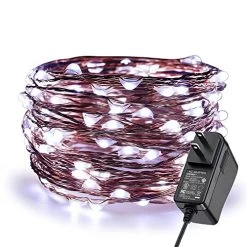 ER CHEN Fairy Lights Plug In, 33Ft/10M 100 LED Starry String Lights Outdoor/Indoor Waterproof Copper Wire Decorative…
