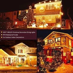 Tcamp Color Changing Christmas Lights 105FT 300 LED Christmas Tree Lights, 11 Modes Outdoor Indoor String Lights With… -Garden Supply Store 61lVxBiPrsL