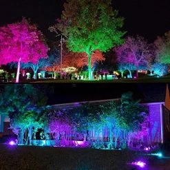 Landscape Lighting ,ZUCKEO 3W Low Voltage RGB Color Changing LED Well Lights 16 Colors And 4 Changing Modes With 4pcs… -Garden Supply Store 61lalcXubdL