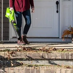 Greenworks 40V 125 Mph – 450 Cfm Cordless Jet Blower, 2.0 Ah Battery And Charger Included BLF346 -Garden Supply Store 61m4rFtWgsL