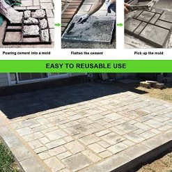 17.5″x15.5″x1.5″ CJGQ Walk Path Maker Reused Concrete Molds Paving DIY Path Garden Yard Patio Mold (10-Grid) 9 17.5″x15.5″x1.5″ CJGQ Walk Path Maker Reused Concrete Molds Paving DIY Path Garden Yard Patio Mold (10-Grid) -Garden Supply Store 61maH90s1UL