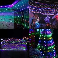 Abkshine 180 LEDs Solar Christmas Net Lights 10Ft X 4.9Ft, 8 Modes Multicolored Solar Christmas Lights Outdoor, Solar… 10 Abkshine 180 LEDs Solar Christmas Net Lights 10Ft X 4.9Ft, 8 Modes Multicolored Solar Christmas Lights Outdoor, Solar… -Garden Supply Store 61oHPYX66PL