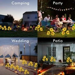 Outdoor Solar Garden Stake Lights,Upgraded LED Solar Powered Light With 3 Sunflower, Waterproof Solar Decorative Lights… 12 Outdoor Solar Garden Stake Lights,Upgraded LED Solar Powered Light With 3 Sunflower, Waterproof Solar Decorative Lights… -Garden Supply Store 61oQ0tg2hWL