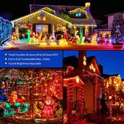 Tcamp Color Changing Christmas Lights 105FT 300 LED Christmas Tree Lights, 11 Modes Outdoor Indoor String Lights With… -Garden Supply Store 61rc4o EGxL