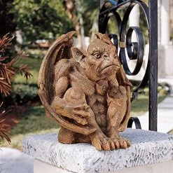Design Toscano Balthazar’s Watch Gargoyle Gothic Decor Statue, 25 Cm, Polyresin, Aged Stone -Garden Supply Store 61sBXdjXbpL