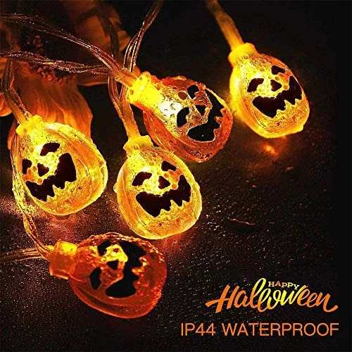 Quntis 11.5ft 20leds Halloween Pumpkin Lights, Battery Operated Jack-O-Lantern With 8 Modes &Memory Function, Waterproof… 5 Quntis 11.5ft 20leds Halloween Pumpkin Lights, Battery Operated Jack-O-Lantern With 8 Modes &Memory Function, Waterproof… - Image 5