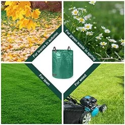 3Pack 72Gallons Collapsible Garden Waste Bags, Self-Standing And Reusable Leaf Bag -Garden Supply Store 61tO5GwNfPL