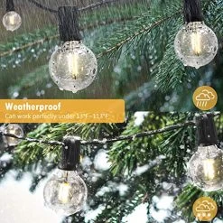 25FT LED Outdoor String Lights Commercial Grade Waterproof Edison Bulbs Plastic Bulb Patio Light For Porch Backyard… -Garden Supply Store 61unv6kWyBL