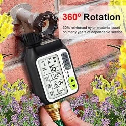 OneBom Water Timer Programmable, Digital Watering Timer 2nd Generation Upgraded,Sprinkler Hose Timer + Teflon Tape With… -Garden Supply Store 61wSMF8nThL