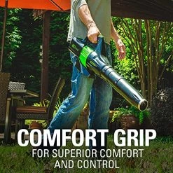 Greenworks PRO 80V 145 MPH – 580 CFM Cordless Jet Blower, 2.5 AH Battery Included BL80L2510 -Garden Supply Store 61wm7xHR4eS