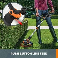 WORX WG163.8 GT 3.0 20V PowerShare 12″ Cordless String Trimmer & Edger, 12in, 1 Battery And Quick Charger Included -Garden Supply Store 61xfw2BrkF1L