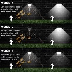 HighydroLED [Pack Of 2] Solar Lights Outdoor With Remote And Color Temperature Adjustment 2700K To 6000K, 48LED Solar… -Garden Supply Store 61y CQnov0L