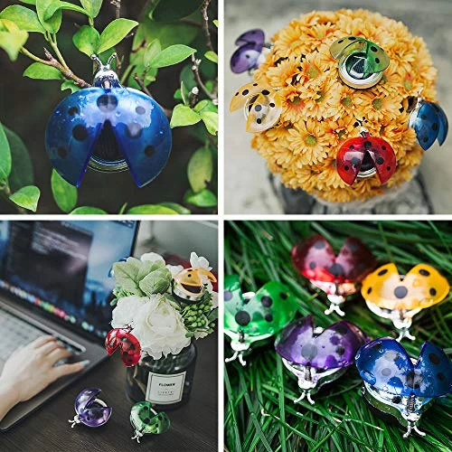Solar Garden Lights Outdoor, Solar Light LED Garden Decor Statues, Yard Decorations Ladybug Lights For Path, Yard, Lawn… 6 Solar Garden Lights Outdoor, Solar Light LED Garden Decor Statues, Yard Decorations Ladybug Lights For Path, Yard, Lawn… - Image 6