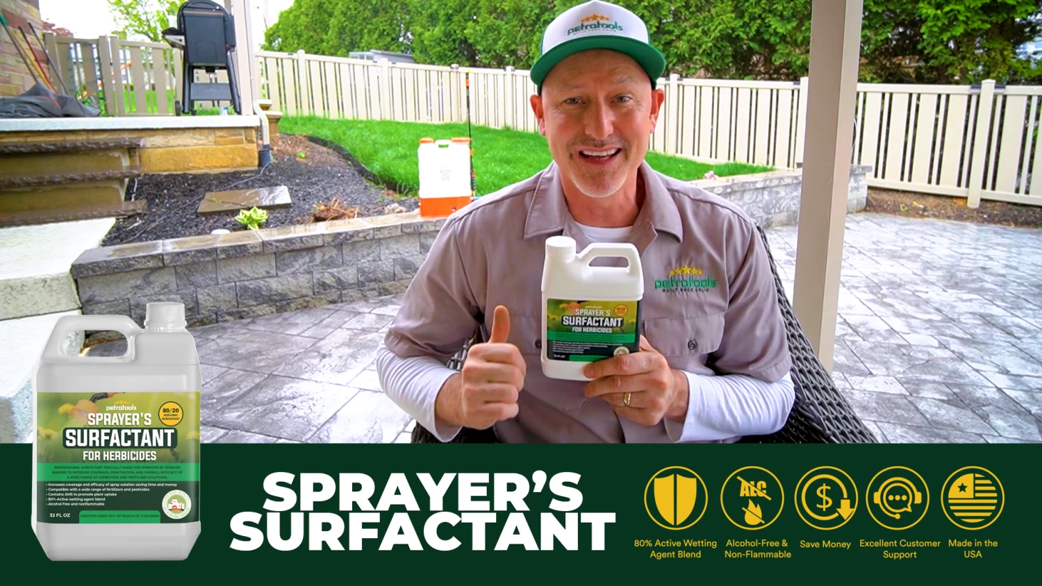 Sprayer’s Surfactant For Herbicides – NonIonic Surfactant For Weed Killer, Foliar, Unwanted Grass, Herbicide – Spreader Sticker – Surfactant Wetting Agent, PetraTools (8 Oz) 7 Sprayer’s Surfactant For Herbicides – NonIonic Surfactant For Weed Killer, Foliar, Unwanted Grass, Herbicide – Spreader Sticker – Surfactant Wetting Agent, PetraTools (8 Oz) - Image 7